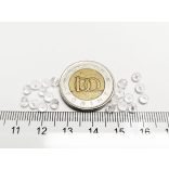 Clear - Csiszolt üveggyöngy - 4x3mm Abacus - 20db