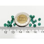 Tengerzöld - Csiszolt üveggyöngy - 4x3mm Abacus - 20db