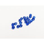 KÉK - Csiszolt üveggyöngy - 4x3mm Abacus - 20db