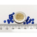 KÉK - Csiszolt üveggyöngy - 4x3mm Abacus - 20db