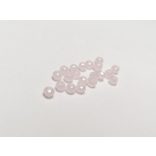 *Csillámló rózsaszín* - Csiszolt üveggyöngy - 4x3mm Abacus - 20db