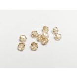 Pezsgő - 6mm Bicone csiszolt üveggyöngy - 10db