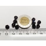 Lila - 6mm Bicone csiszolt üveggyöngy - 10db