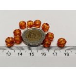 ( Halloween ) TÖK akril gyöngyök 6mm - 10db.