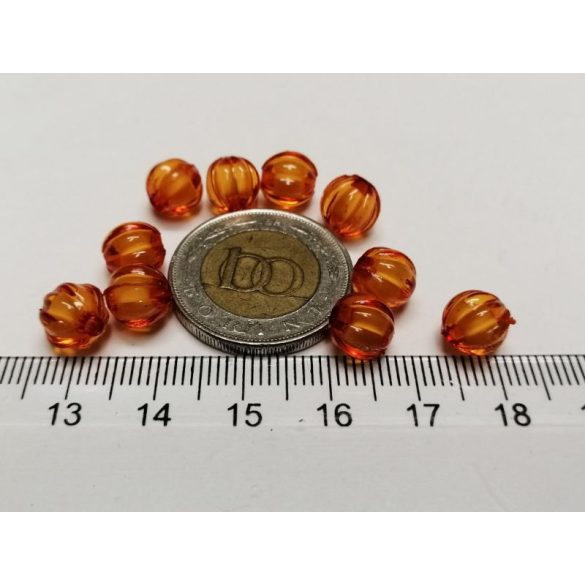 ( Halloween ) TÖK akril gyöngyök 6mm - 10db.