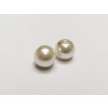 10mm Ekrü tekla gyöngyök 2db