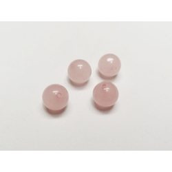 10mm Rózsakvarc gyöngyök - 4 db