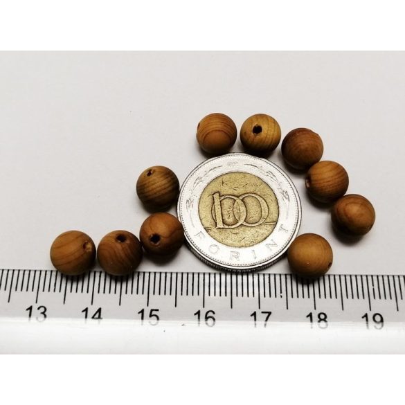 8mm - Fa gyöngy - 10db