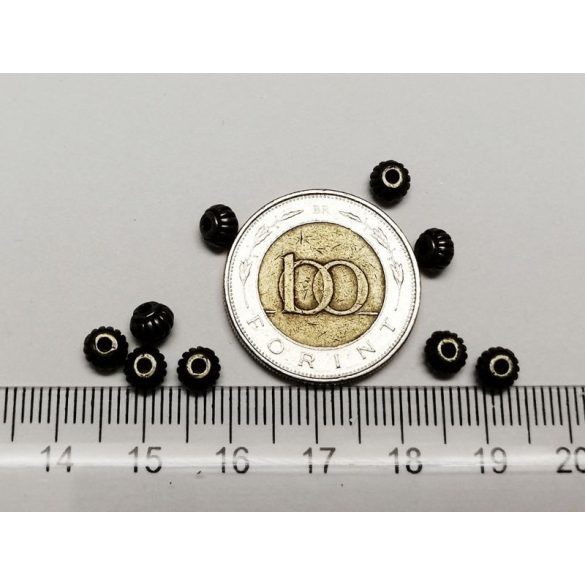 Antik bronz köztes gyöngy csomag (10db) Lyuk : 1 mm 