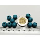 10mm Türkiz fa gyöngy csomag (10db)