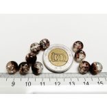 Jeges Cola :) 8mm roppantott üveggyöngy - 10db