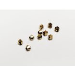 4mm Bicone csiszolt üveggyöngy - Arany színű