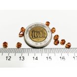 4mm Bicone csiszolt üveggyöngy - *Ragyogó őszi naplemente* színű