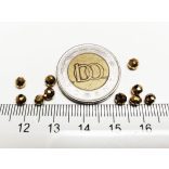 Arany színű - Csiszolt üveggyöngy - 4x3mm Abacus - 10db