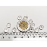 Csiszolt üveggyöngy - 8x6mm Abacus - Clear AB - 10db