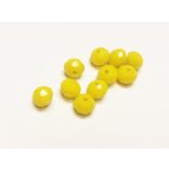 BOLDOGSÁ(r)GA - csiszolt üveggyöngy - 8X6MM ABACUS - 10DB