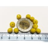 BOLDOGSÁ(r)GA - csiszolt üveggyöngy - 8X6MM ABACUS - 10DB