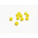 BOLDOGSÁ(r)GA - csiszolt üveggyöngy - 6x4mm ABACUS - 10DB