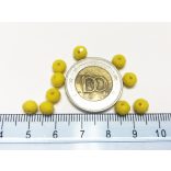 BOLDOGSÁ(r)GA - csiszolt üveggyöngy - 6x4mm ABACUS - 10DB