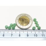 Türkiz  - csiszolt üveggyöngy - 4x3mm ABACUS - 10DB