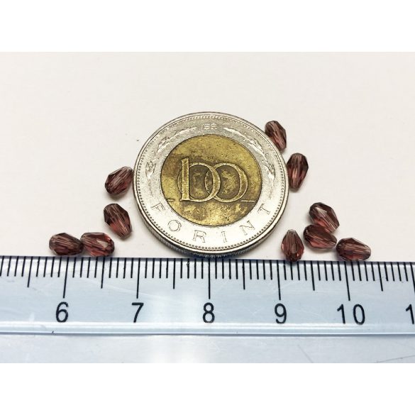 Apró csepp gyöngyök "szőlőlé" - 10db