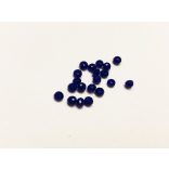 Sötétkék - csiszolt üveggyöngy - 4x3mm abacus - 20db