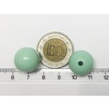 Menta akril gyöngy pár (16mm)