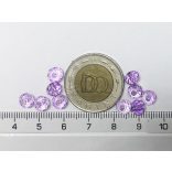 Orgonalila - Csiszolt üveggyöngy - 6x4mm Abacus - 10db