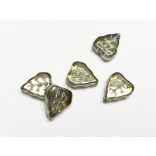 1DB levélke üveggyöngy (12mm)