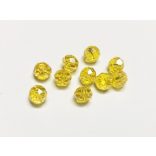 "Ragyogó-Napfény" - Csiszolt üveggyöngy - 8x6mm Abacus - 10db