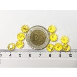 "Ragyogó-Napfény" - Csiszolt üveggyöngy - 8x6mm Abacus - 10db