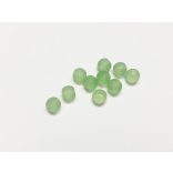 10db - FROSTED matt üveggyöngy - fakózöld 6mm
