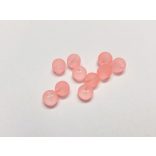 10db - FROSTED matt üveggyöngy - lazac 6mm