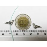 Madárka fém gyöngy