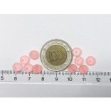 10db - FROSTED matt üveggyöngy - lazac 6mm