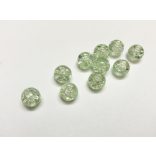 10db - Roppantott üveggyöngy - 8mm - MENTA