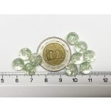 10db - Roppantott üveggyöngy - 8mm - MENTA