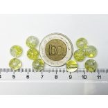 Jeges LIMONÁDÉ :) 8mm roppantott üveggyöngy - 10db