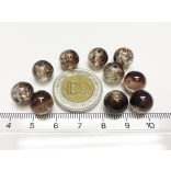 Jeges COLA :) 10mm roppantott üveggyöngy - 10db