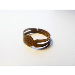 Bronz ragasztható gyűrű-alap - simple