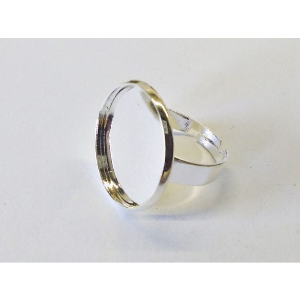 Ezüst színű gyűrűalap (20mm)