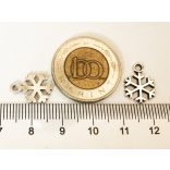Kicsi hópihe pár (antik ezüst) (15mm)