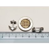 Horgony SLIDER charm, zsinóros ékszerekhez