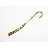 Bronz virágos könyvjelző (12,2cm)