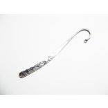 Antik ezüst virágos könyvjelző (12,2cm)