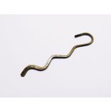 Hullámos könyvjelző-alap - bronz (8,4cm)