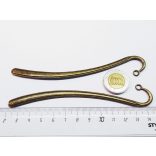 12 cm könyvjelző-alap - antik bronz
