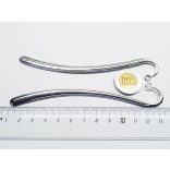 12,5 cm könyvjelző-alap - antik ezüst