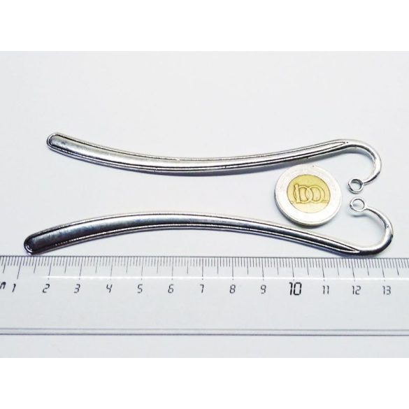 12,5 cm könyvjelző-alap - antik ezüst