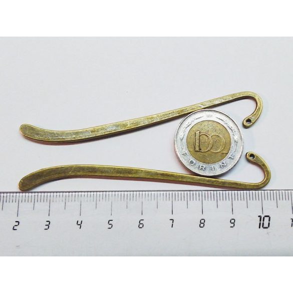 Antik bronz könyvjelző alap - 8,7cm